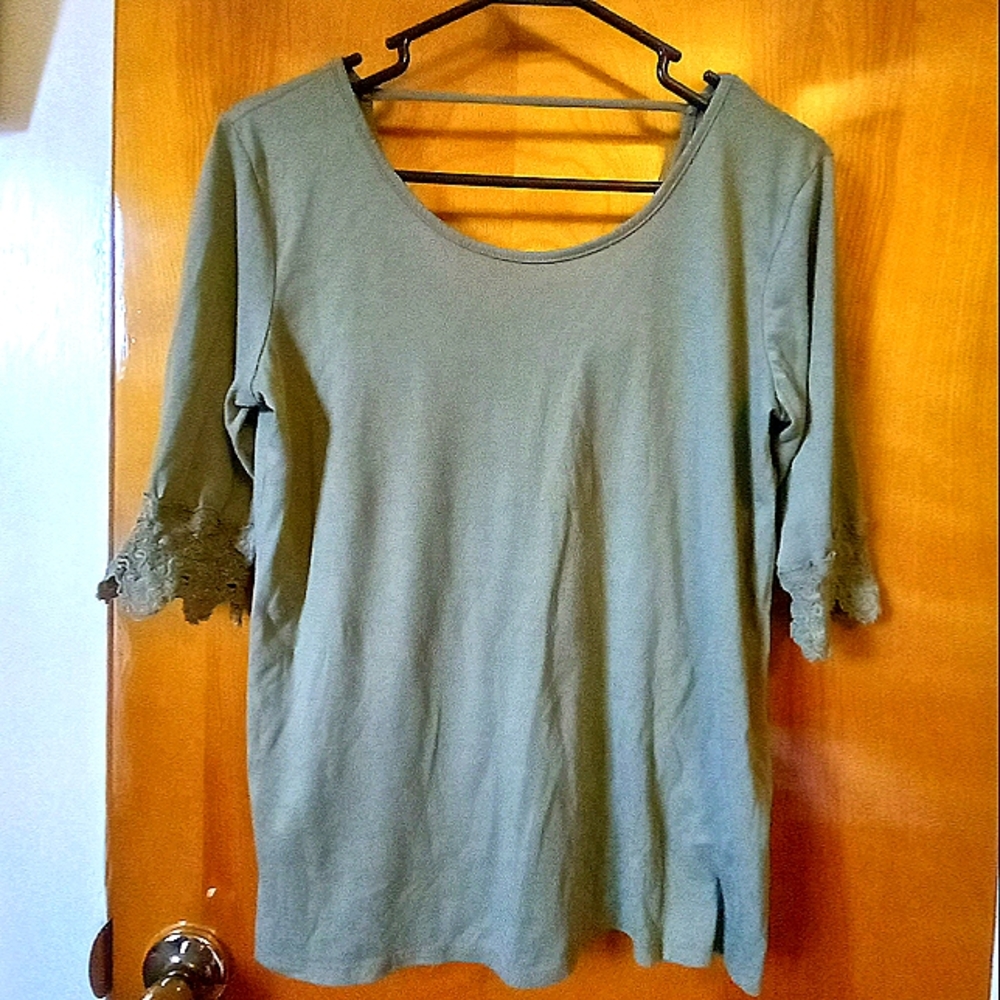 Crochet Half Sleeve Cut Out Top